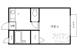 柴田ハイツ 1階1Kの間取り
