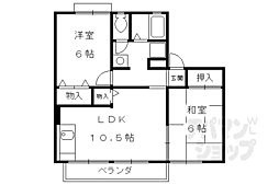 トゥインクル八科 2LDKの間取図画像