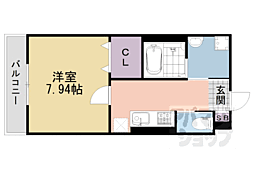 ＫＴＩレジデンス伊勢田 101 1階1Kの間取り