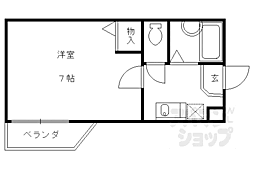 ティラルセ 1Kの間取図画像