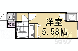 トライヤード1 1Kの間取図画像