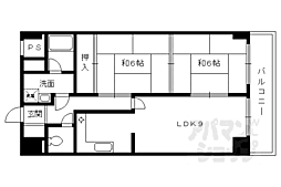 エミネンス善 2DKの間取図画像