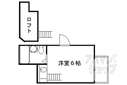観月コーポ ワンルームの間取図画像