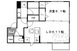 コーポ大敬3B 1LDKの間取図画像