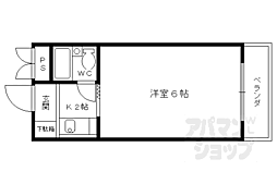 メゾン・キク 1Kの間取図画像