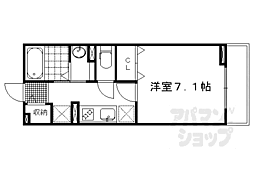 メゾンさつき 1Kの間取図画像