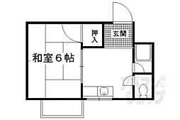 マンション皆栄 1Kの間取図画像
