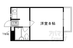 ポプラハイツ 1Kの間取図画像