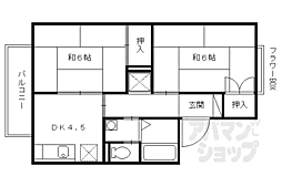 シャルム豊 2Kの間取図画像