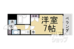 パル大久保 1Kの間取図画像
