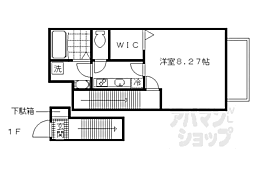 アスピリアハナミズキ 1Kの間取図画像