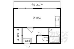 アメニティ醍醐 ワンルームの間取図画像