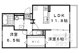 カーサルミノサトレ 2LDKの間取図画像