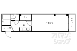 クランベリー 1Kの間取図画像