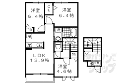 アウリンコ円面田 3LDKの間取図画像