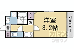 京都市伏見区上中町マンション 1Kの間取図画像