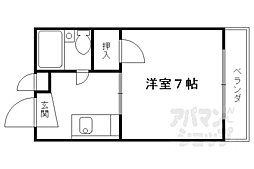 向島スタジオフラッツ 1Kの間取図画像