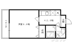 ルーミネス二番館 1Kの間取図画像
