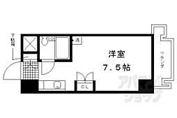 サンヒルズハウス 1Kの間取図画像