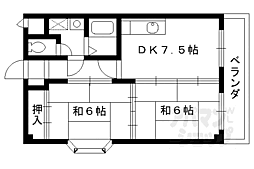 グラン・モントレゥー 1LDKの間取図画像