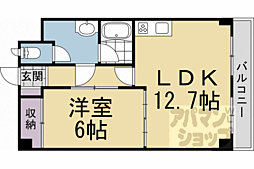 グラン・モントレゥー 1LDKの間取図画像