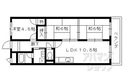 エスポワール伊勢田 3LDKの間取図画像