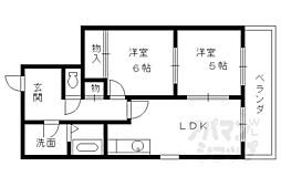 パークアヴェニュー藤ノ森 2LDKの間取図画像