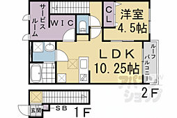 ベルリードヒラキ 1LDKの間取図画像
