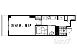 CULTI京都伏見 1Kの間取図画像