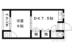 藤村マンション 1DKの間取図画像