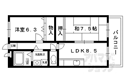 アプタウンハウス 2LDKの間取図画像