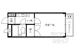 ワイズベース 1Kの間取図画像