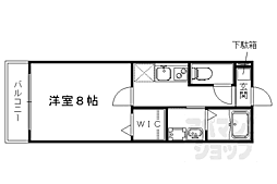 サクシード伏見駅南 1Kの間取図画像