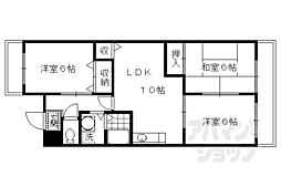 ネオグランドール伏見 3LDKの間取図画像