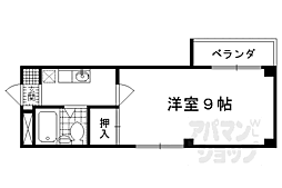 ハウスアルファー 1Kの間取図画像