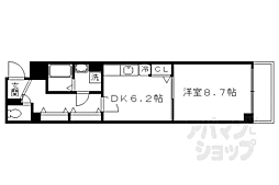 カランサ 1DKの間取図画像
