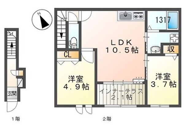 同じ建物の物件間取り写真 - ID:228046848595