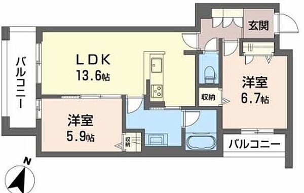 同じ建物の物件間取り写真 - ID:228048878156