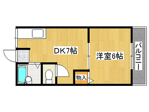 アンシャンテ 103｜兵庫県神戸市垂水区五色山2丁目(賃貸アパート1DK・1階・27.75㎡)の写真 その2