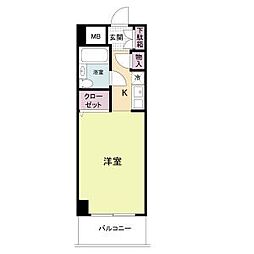 メルベールマウンテンヴィレッジ ワンルームの間取図画像