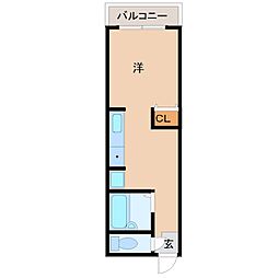 ソレイユ武庫之荘 ワンルームの間取図画像