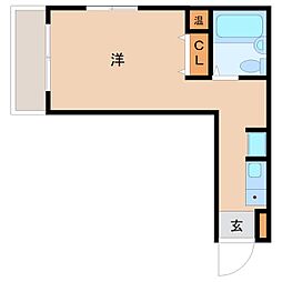 ソレイユ水堂 ワンルームの間取図画像