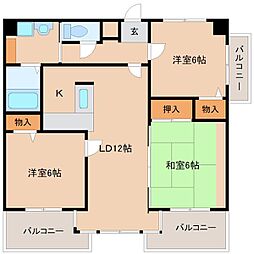アトレ武庫 3LDKの間取図画像