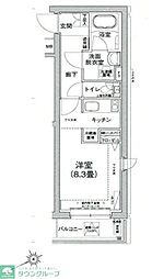 アイルグランデ池袋ノース 3階1Kの間取り
