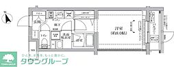 アイルプレミアム西新宿 1階1Kの間取り