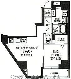 アイルプレミアム本駒込 12階1LDKの間取り