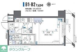 ZOOM秋葉原 11階1Kの間取り