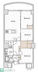 コロネード春日 7階3LDKの間取り
