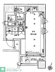 フォレシティ神田多町 2階1Kの間取り
