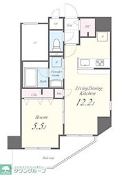 テ　レジャンデール護国寺ＥＡＳＴ 2階1LDKの間取り